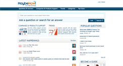Desktop Screenshot of maybenow.com