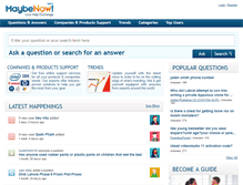 Tablet Screenshot of maybenow.com
